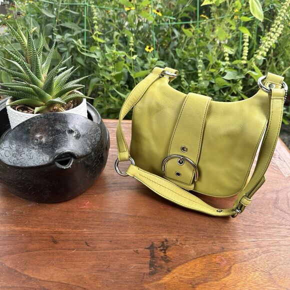 Coach Soho Buckle Flap Bag Style No. 9736 (C04S-9736) – Lime/Chartreuse - Picture 1 of 15